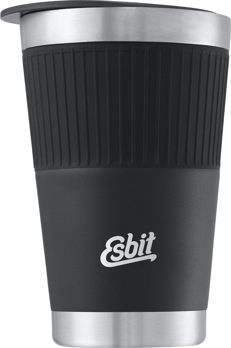 Taza termo Esbit Scultor - 550 ml - negro mate - tapa para beber - acero inoxidable