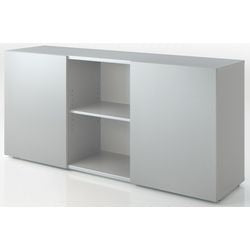 Armario con puerta corredera Bach hammerer 2ph gris, plateado