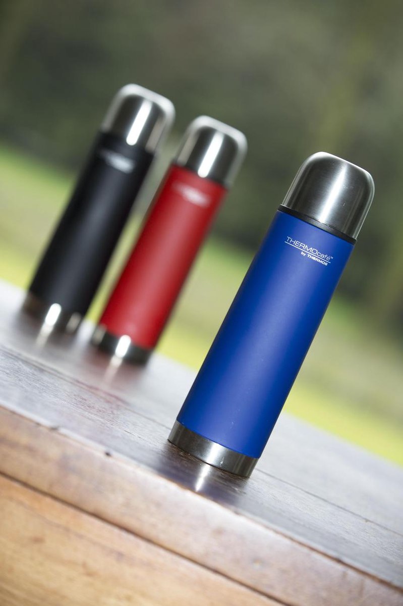 Thermos soft touch ss isoleerfles 0.5l zwart