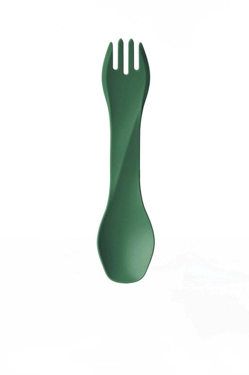 Human gear - gobites bio - herbruikbaar - bestek - spork - medium green - campingbestek