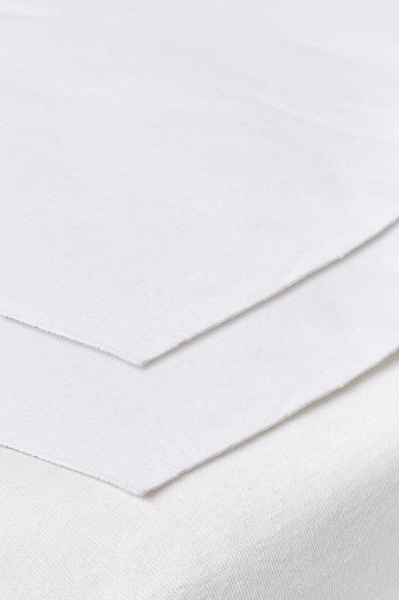 Meyco baby bedzeil ledikant - 2-pack - white - 50x90cm