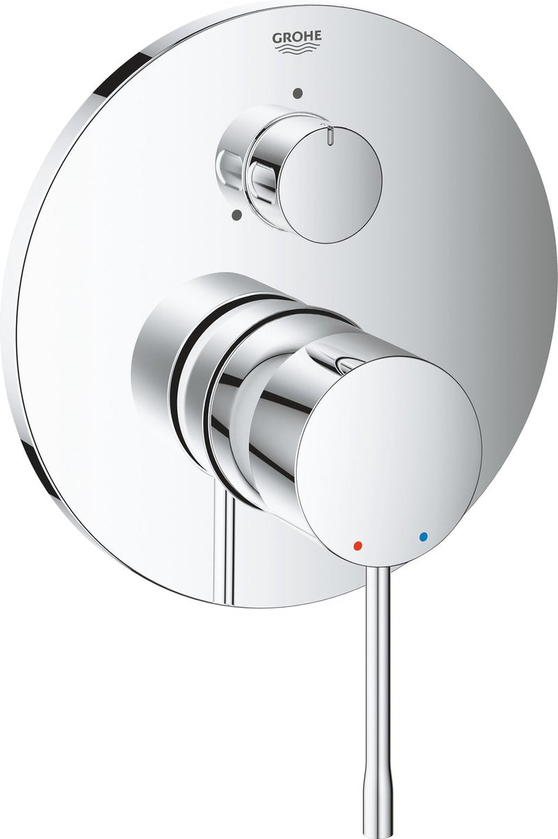 Rubinetto doccia incasso Grohe essence - parte da superficie - deviatore a 3 vie - con opzione vasca - cromo