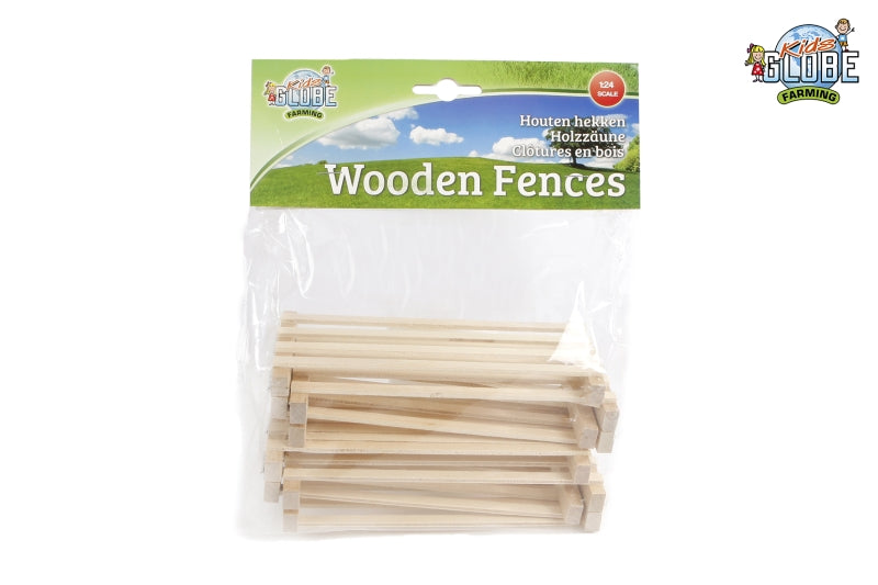 Kids Globe Globe 8 cercas de madera 1:24