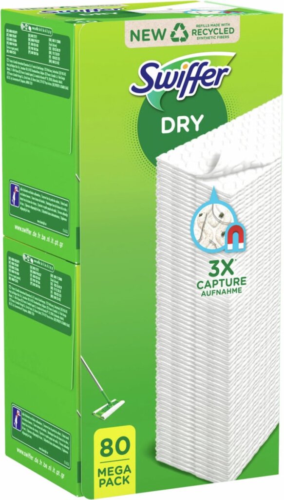 Swiffer Swiffer Cleaner de piso Toallitas secas 80 Limpiilizadores de piso