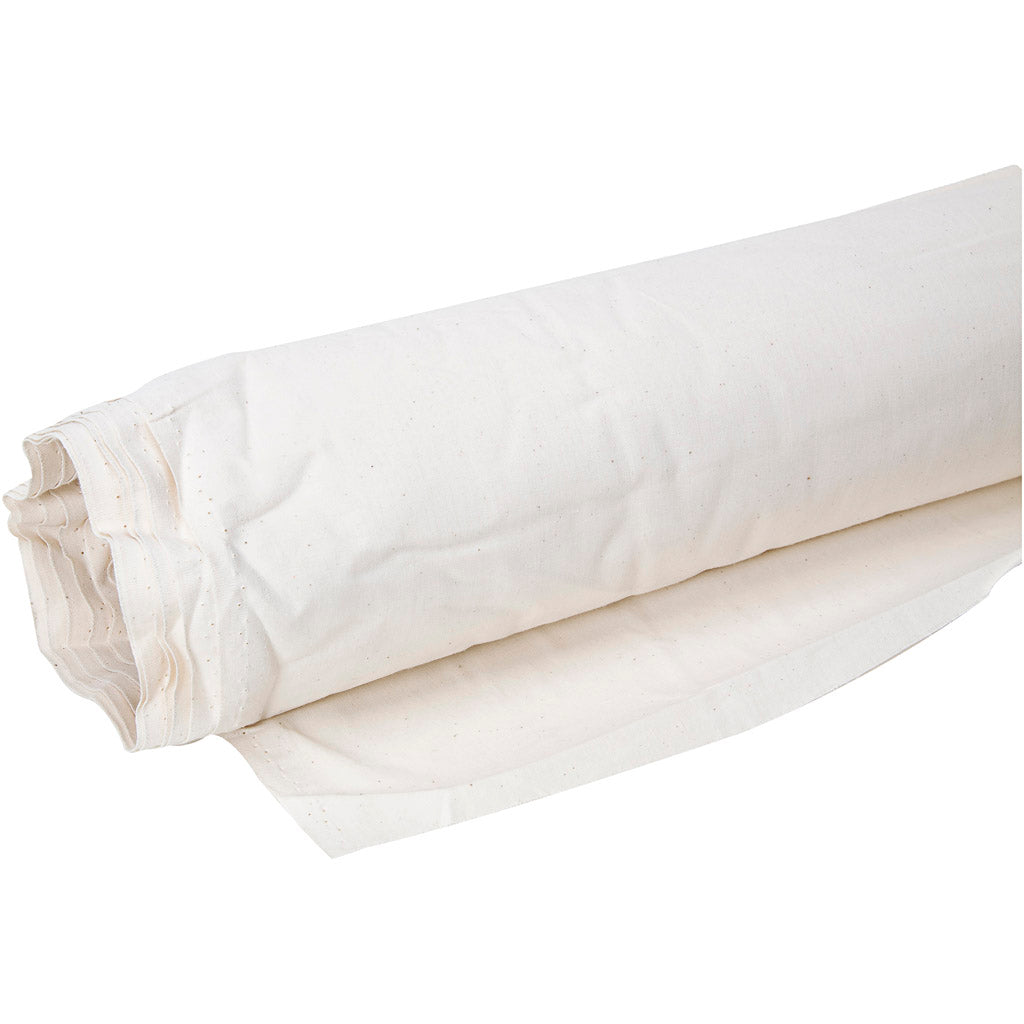 Lona de algodón lavada, A: 150 cm, 105 gr, natural, 25 m 1 caja