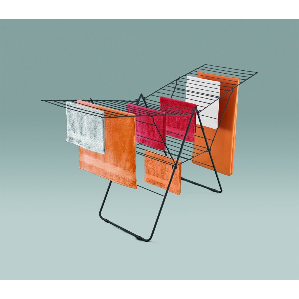 Metaltex tomado - droogrek amsterdam - 32 meter drooglengte - zwart - 5 jaar garantie