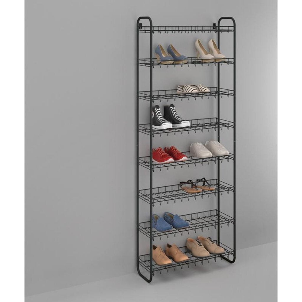 Giaccia scarpa da scarpe Metaltex Metaltex 8 piani 64x23x165 cm nero