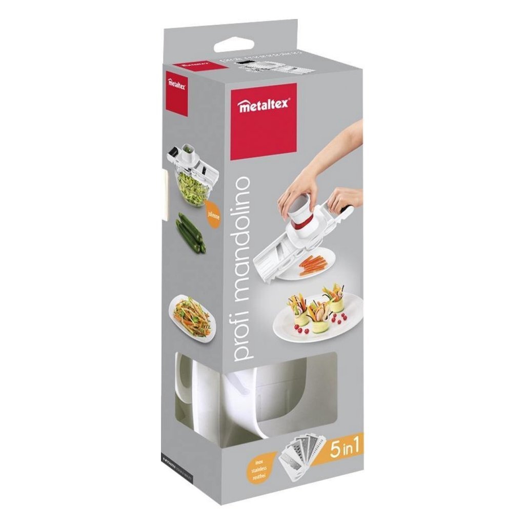 Metaltex Metaltex Profi Mandolino 5in1 Rasp White