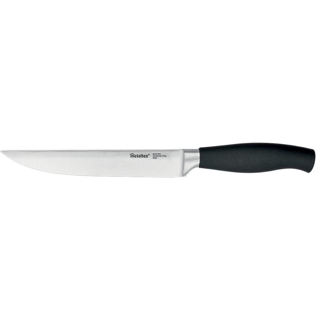 Metaltex Metaltex Comfort Meat Knife 33 cm de acero inoxidable negro