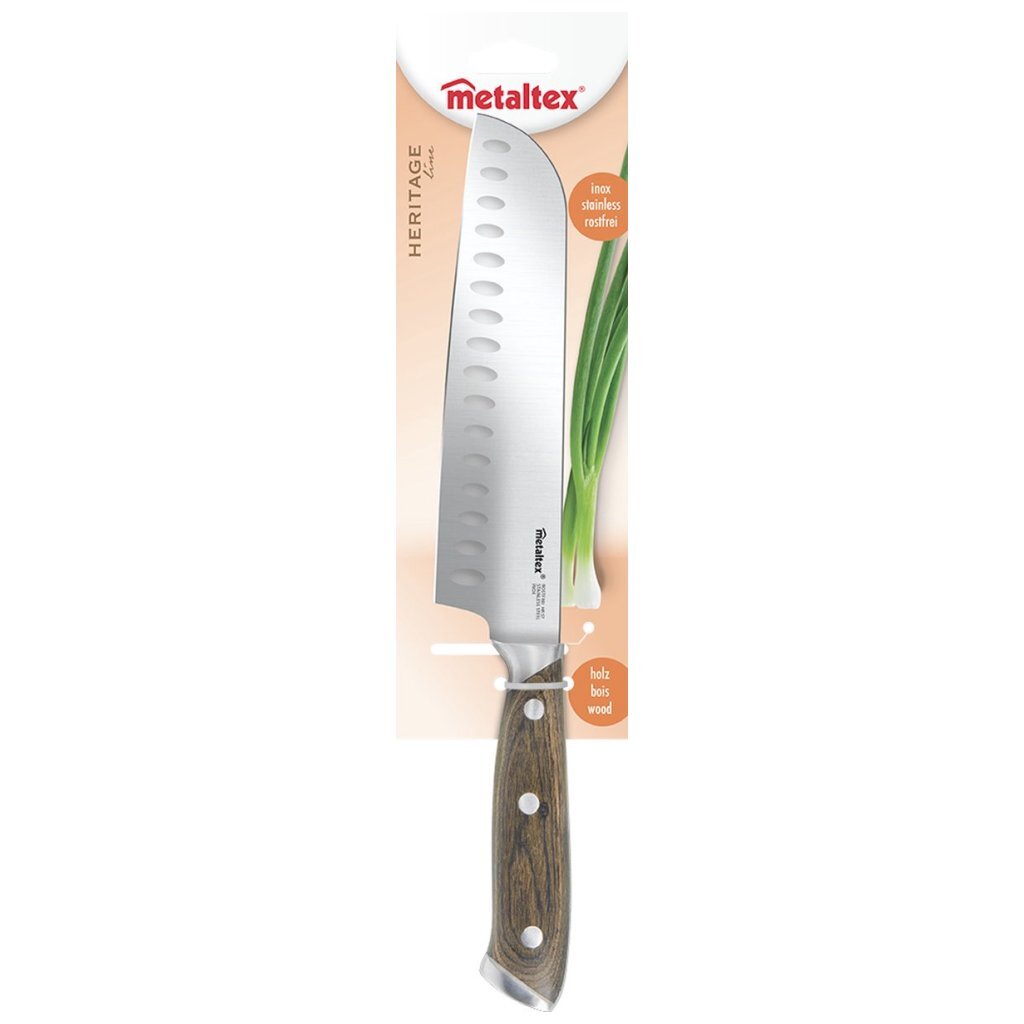 Metaltex Metaltex Heritage Santokumes 32 cm in acciaio inossidabile in legno