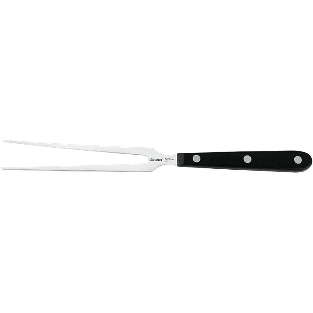 Metaltex metaltex profesional bifurcación 28.5 cm de acero inoxidable negro