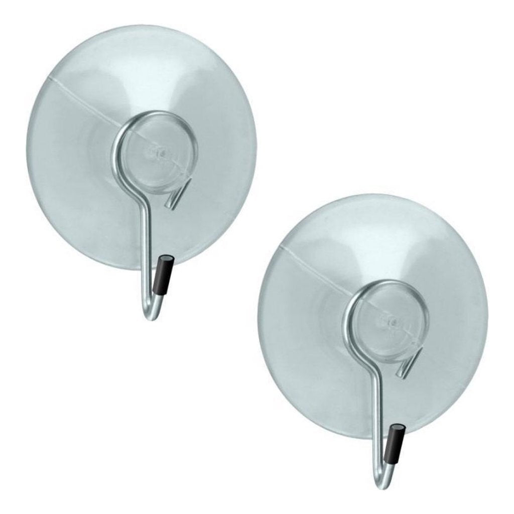 Ganchos de metal de metaltex con taza de succión 2 piezas