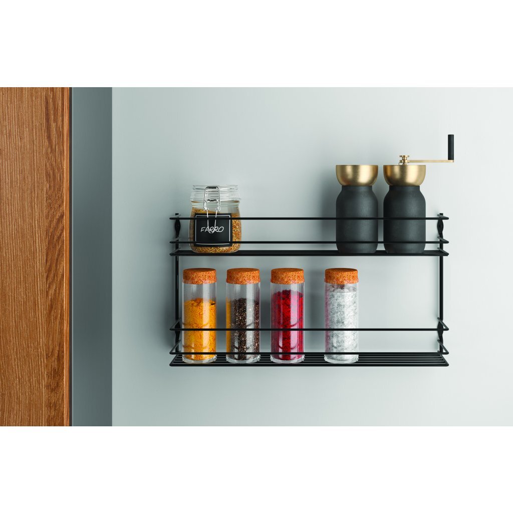 Metaltex Metaltex Pepito Herb Rack 2 pisos 36x8x19 cm negro