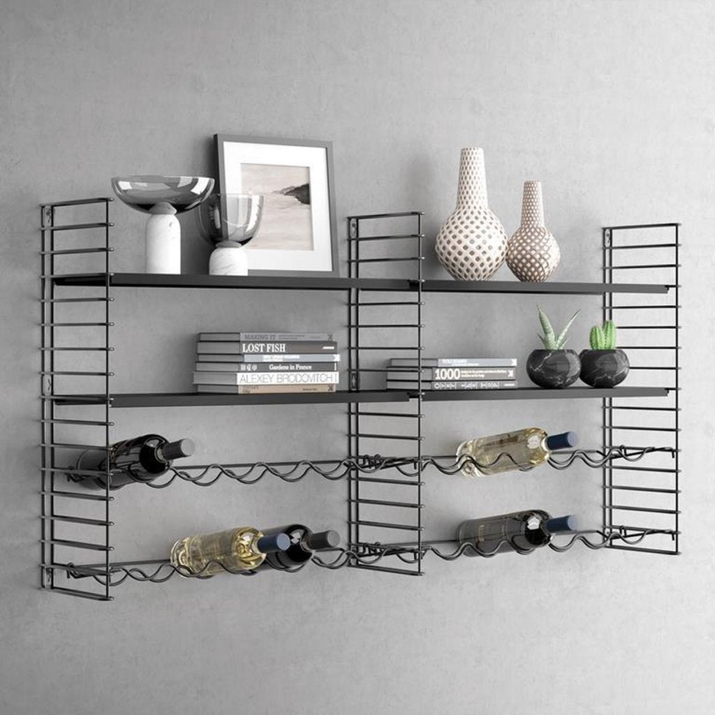 Metaltex metaltex vino rek 25x3x68 cm nero