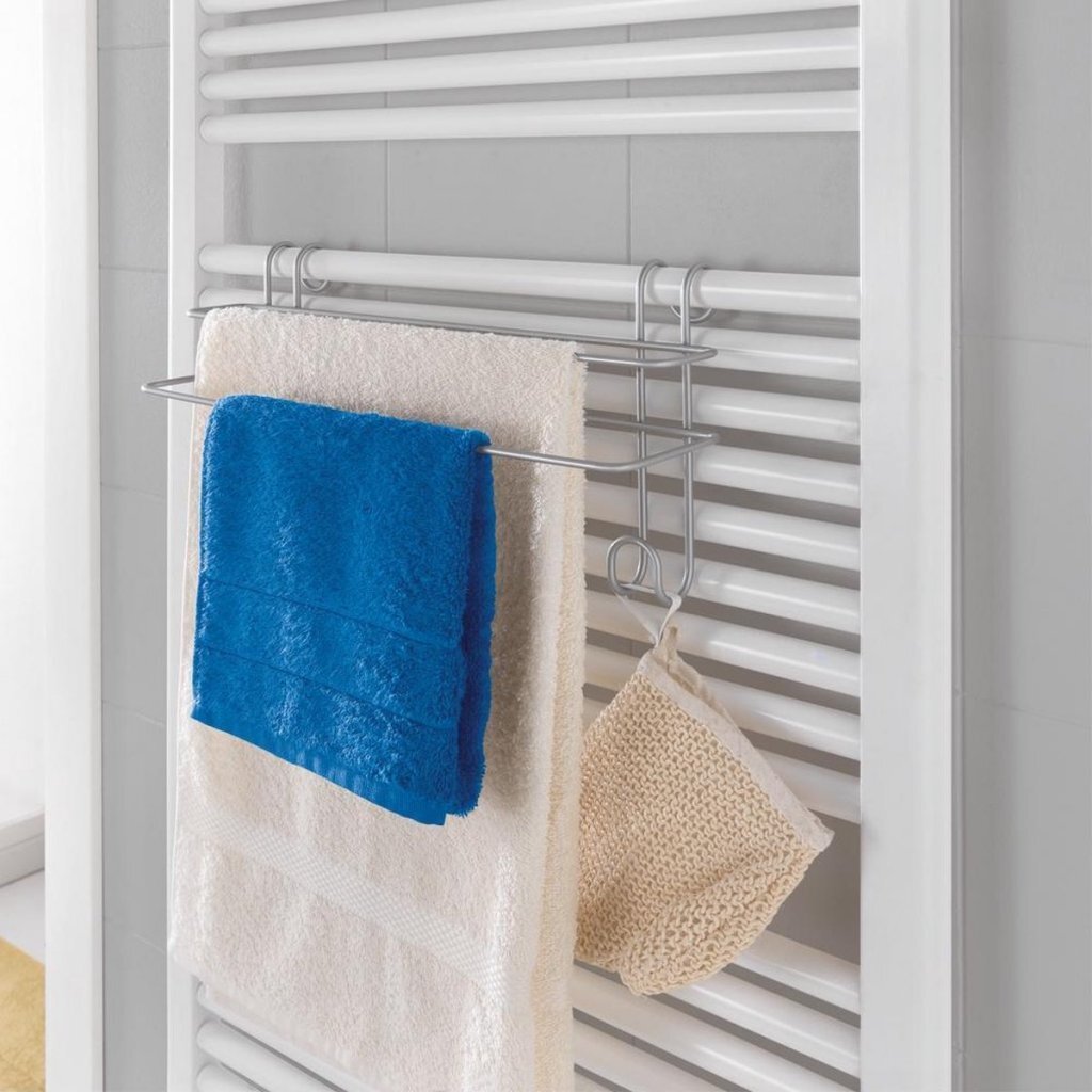 Radiador de la rejilla de toalla de metaltex Metaltex 39x15x20 cm de plata