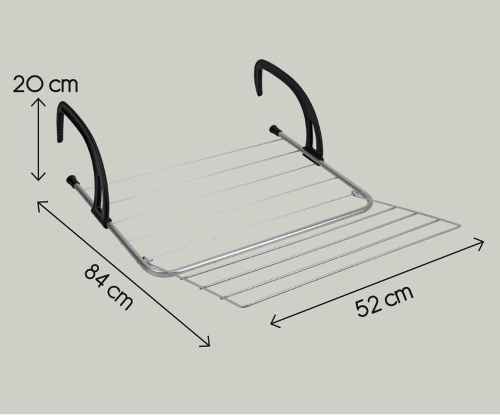 Tomado-Metaltex Tomado Seram HangroogRek 7m Lunghezza secca A bracci regolabili Nero