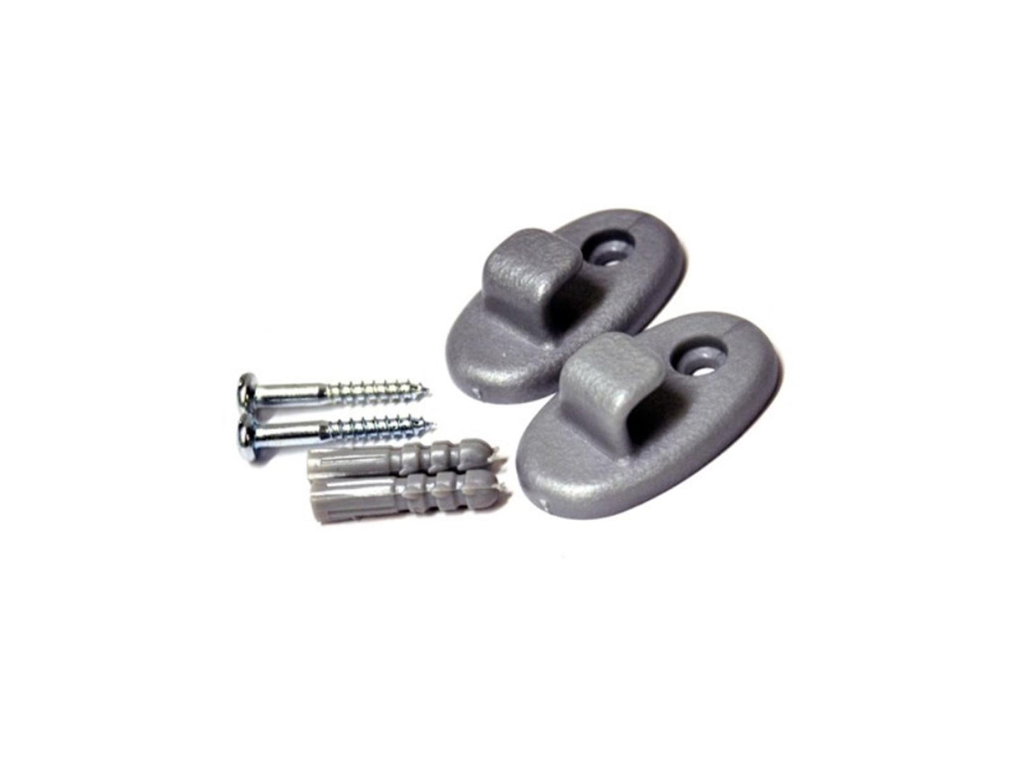 Metaltex Metaltex Wall Hocks 2 piezas gris