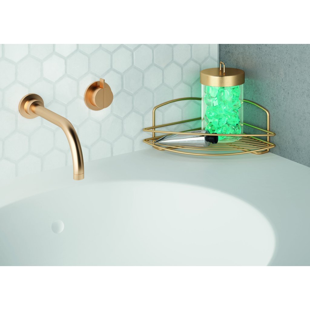 Metaltex metaltex onda hoekrek 22x22x11 cm de oro