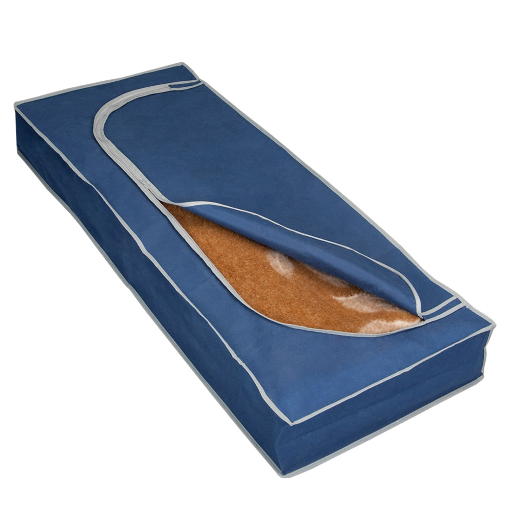 Cubierta de almacenamiento metaltex metaltex con cremallera de 120x50x15 cm de gris azul