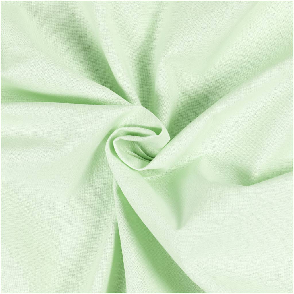 Creative Company Fabric, B: 145 cm, 140 Gr, verde chiaro, 5 m 1 scatola