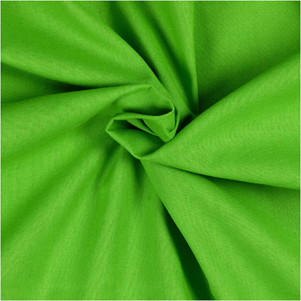 Creative Company Fabric, B: 145 cm, 140 Gr, verde, 5 m 1 scatola
