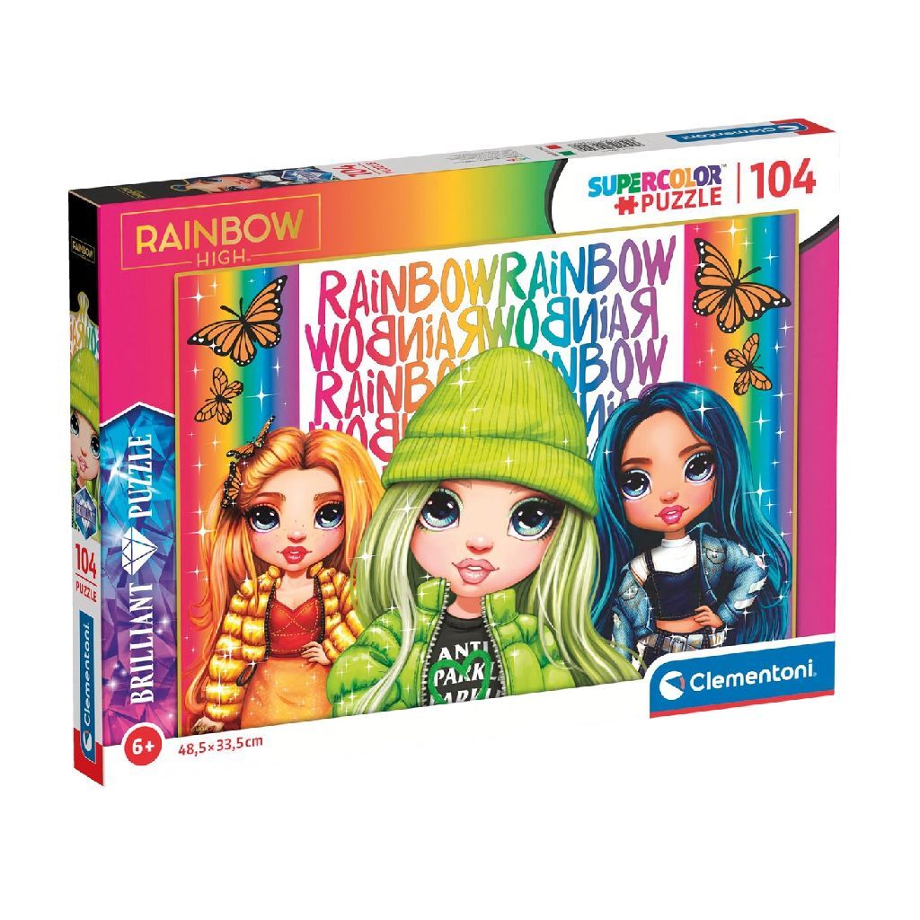 Clementoni Supercolour Puzzle Rainbow High 104 Piezas