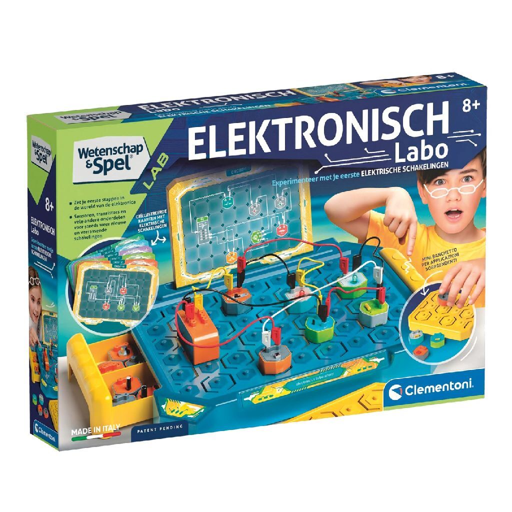 Laboratorio de electrónica del juego de Clementoni Science