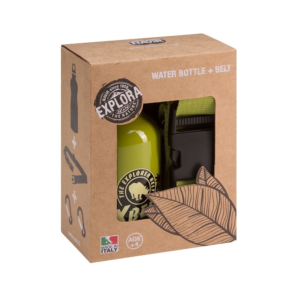Botella y correa Navir explora. 8+