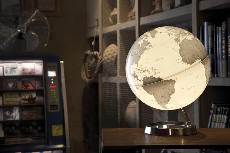 Atmósfera atmósfera nr-0331f7ns-gb globo brillante cromo 30 cm de diámetro pie de plástico en inglés