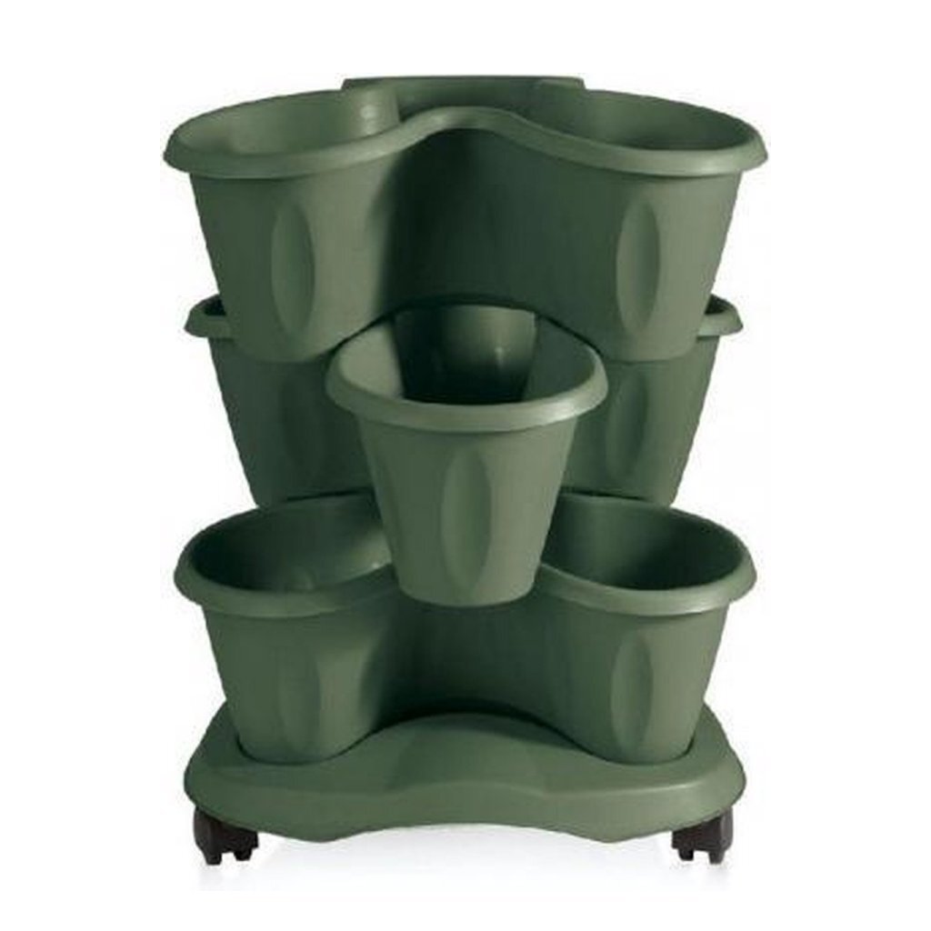 Bama Trifoglilio Fiorter con ruote 40x51 cm verde