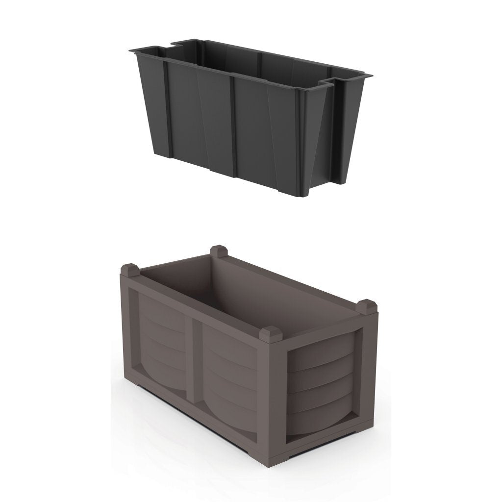 Bama Kit Arroedo Plantadores 80x42.5x42 cm Taupe