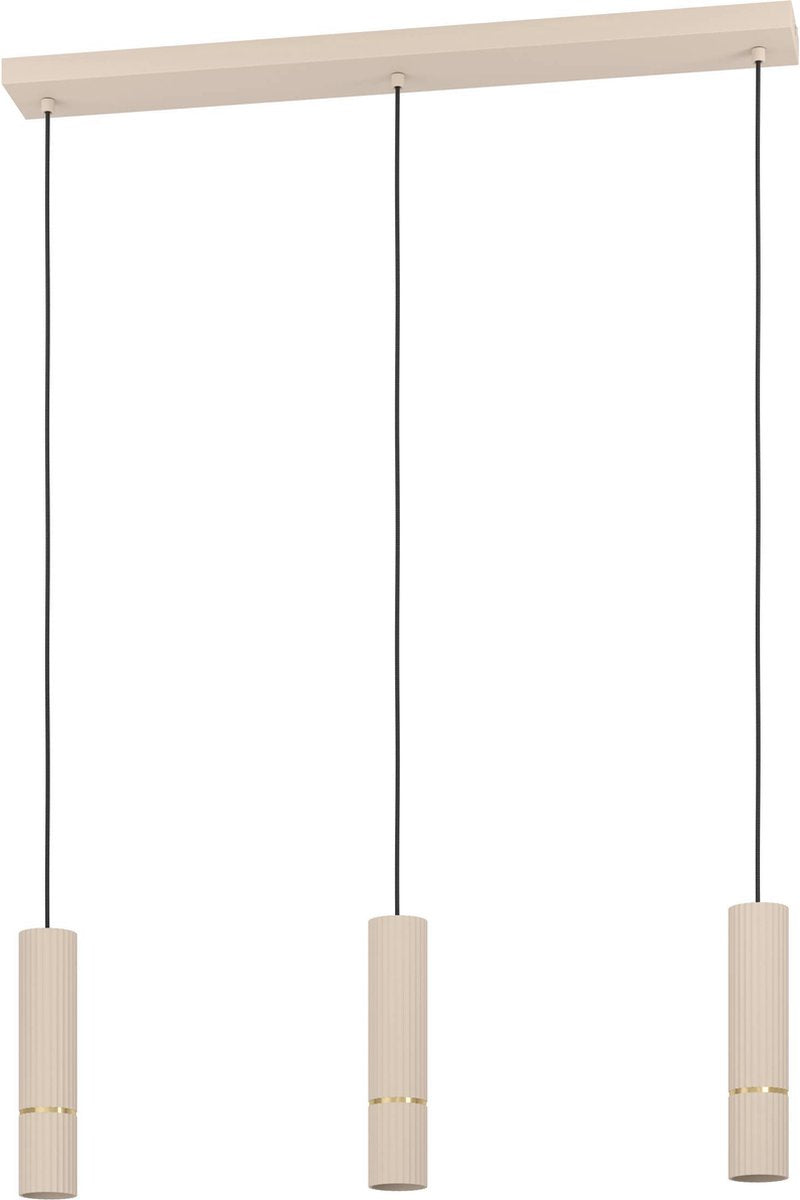 Lámpara colgante Eglo Caminia - gu10 - 77 cm - color arena beige oro