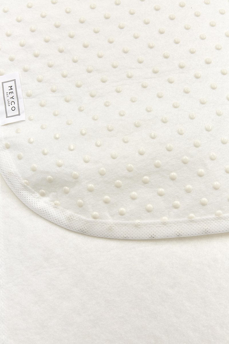 Meyco baby noppen matrasdek antislip ledikant - white - 60x120cm