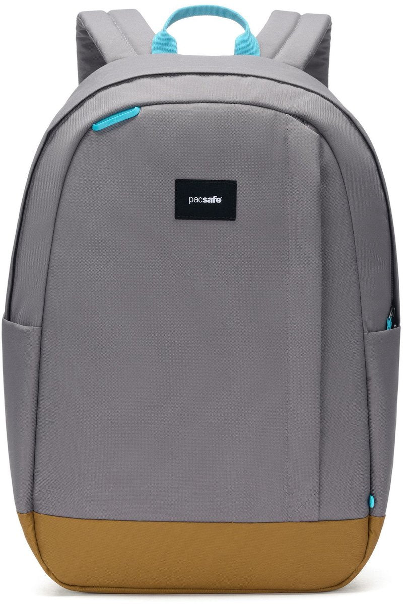 Mochila Pacsafe go - 25l - portátil 16 pulgadas - rfid - reciclada - antirrobo - gris