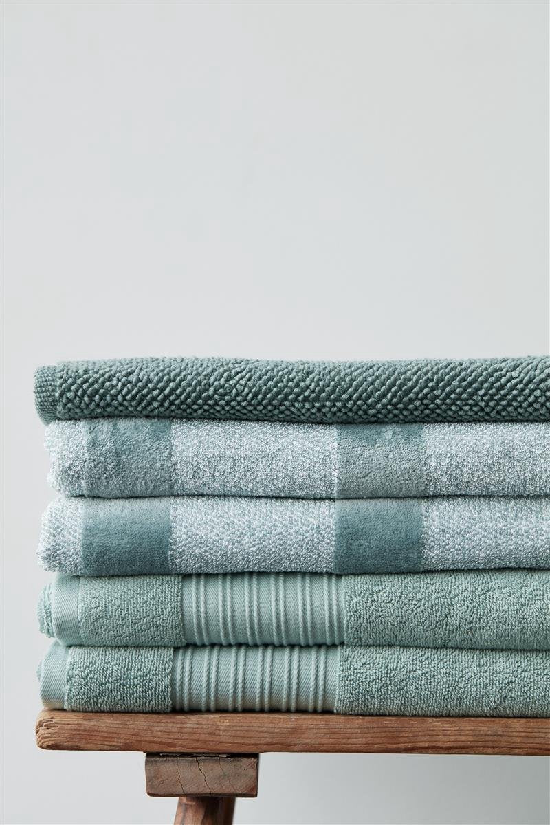 Biancheria da letto velata - cotone - asciugamano - 60x110 cm - verde