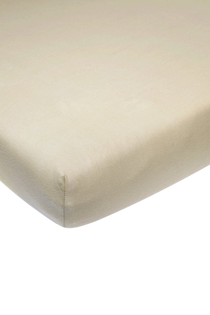 Lenzuolo con angoli Meyco baby uni - sabbia - 60x120 cm