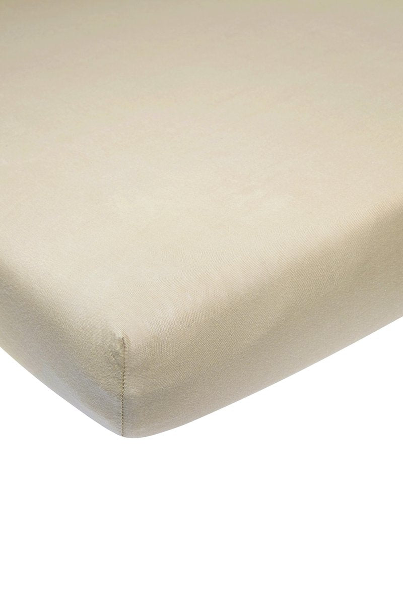 Lenzuolo con angoli Meyco per lettino junior - sabbia - 70x140 150 cm