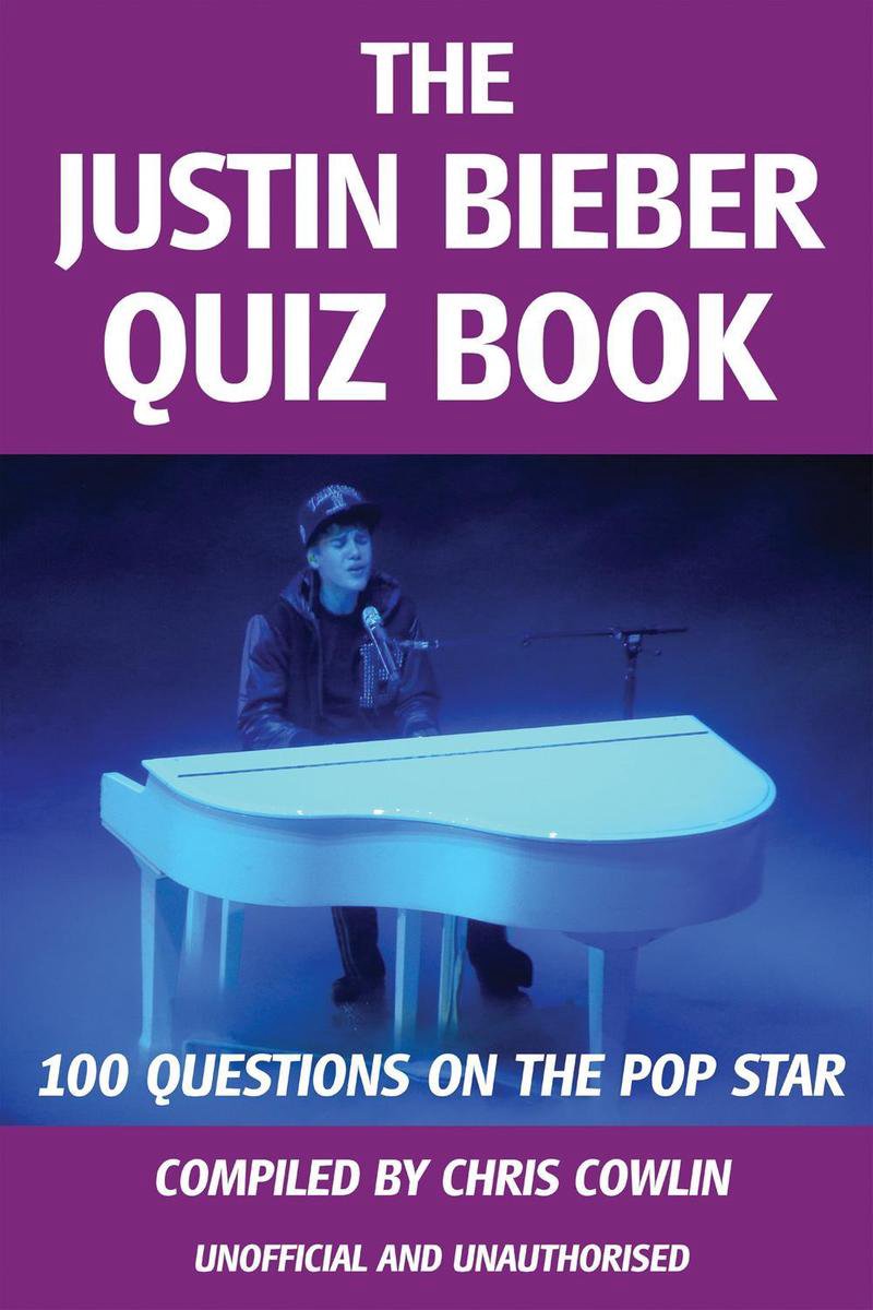 El libro de preguntas de Justin Bieber.