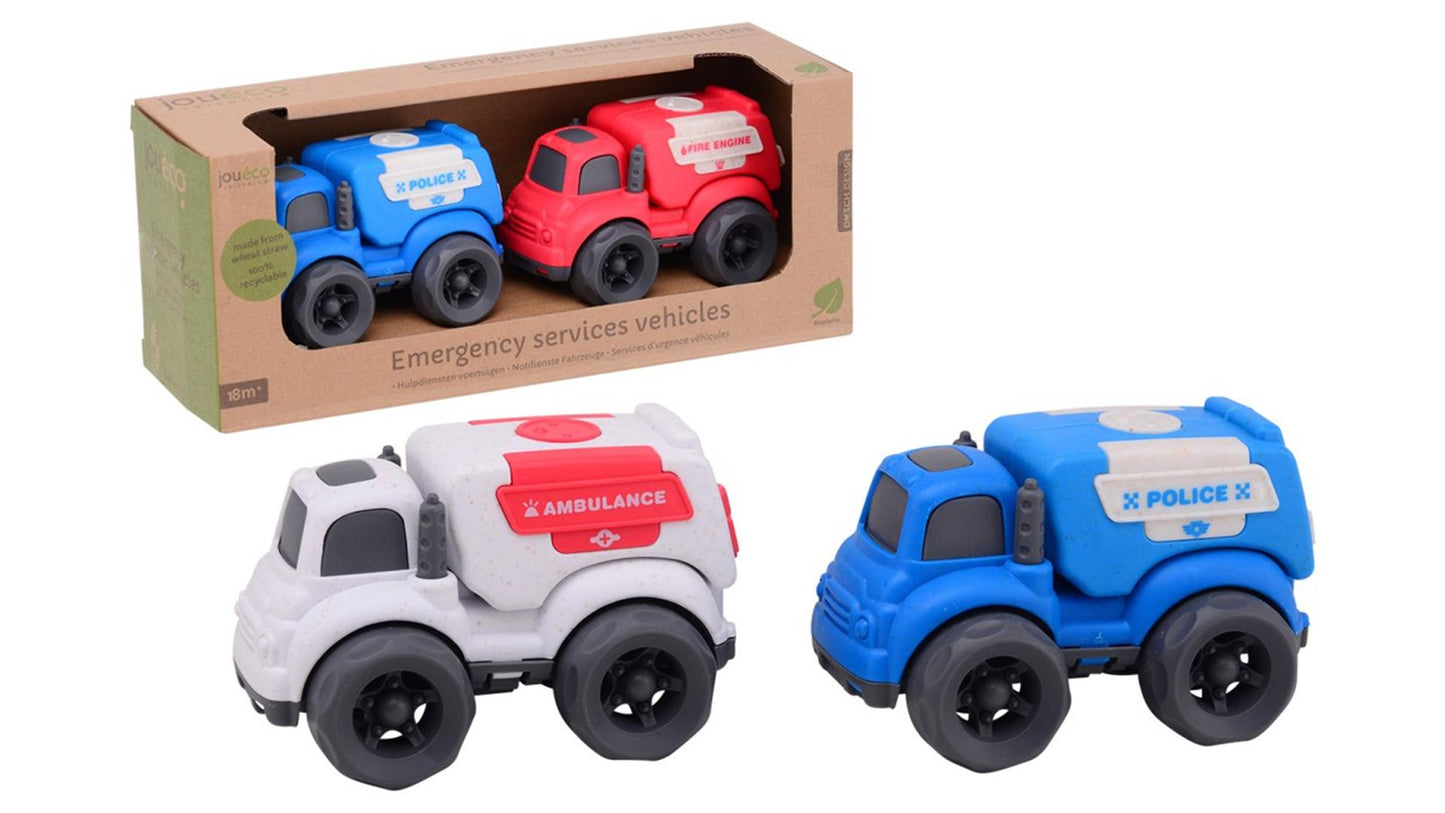Johntoy john toy jouéco 2 vehículos de servicio de emergencia