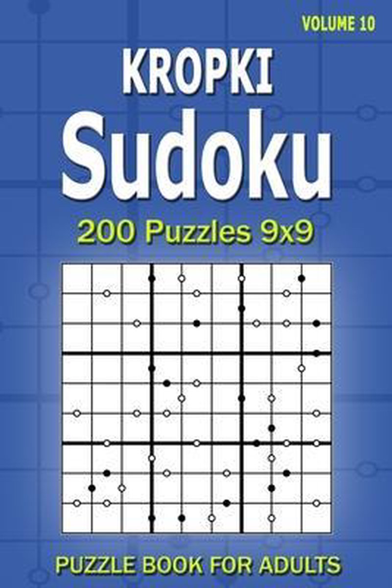 Libro de sudokus Kropki para adultos.