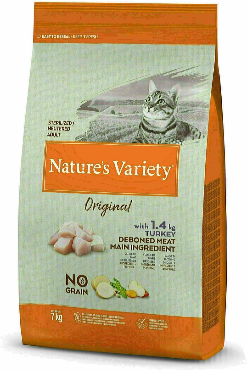 Varietà di nature Turchia sterilizzata originale senza grano