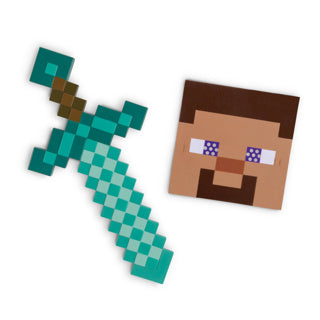 Minecraft Sword and Mask Set completo