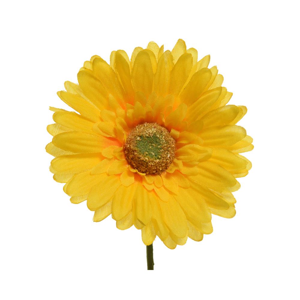 Decoris fiore artificiale gerbera h50cm giallo