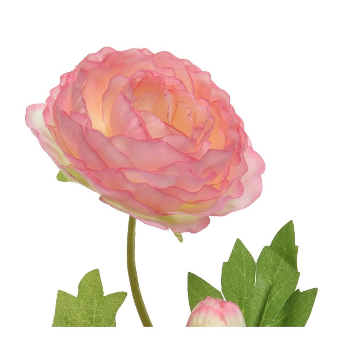 Decoris flor artificial ranunculus h57cm rosa suave