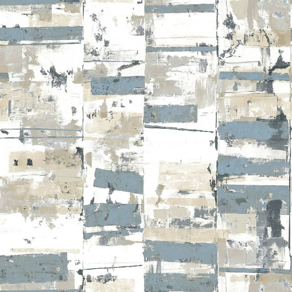 Noordwand Wallpaper Noordwand Friends Coffee Industrial Weathered Blue Metallic