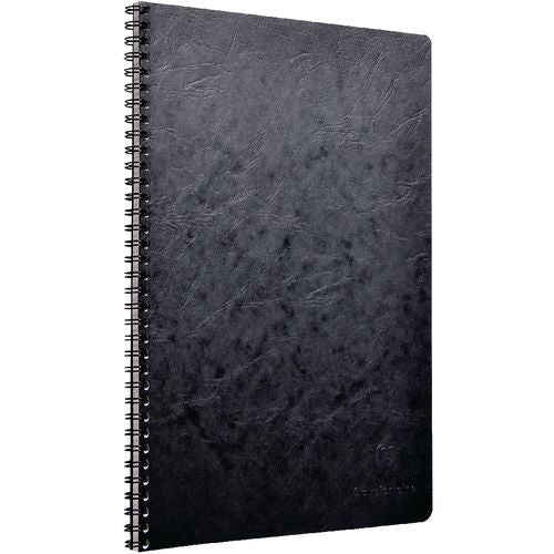 Escritura espiral clairefontaine cuadros 5x5 negro