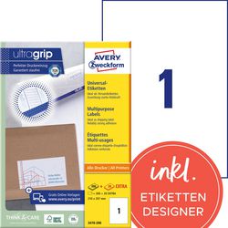 Etichette multifunzionali Avery zweckform 200 pezzi bianche