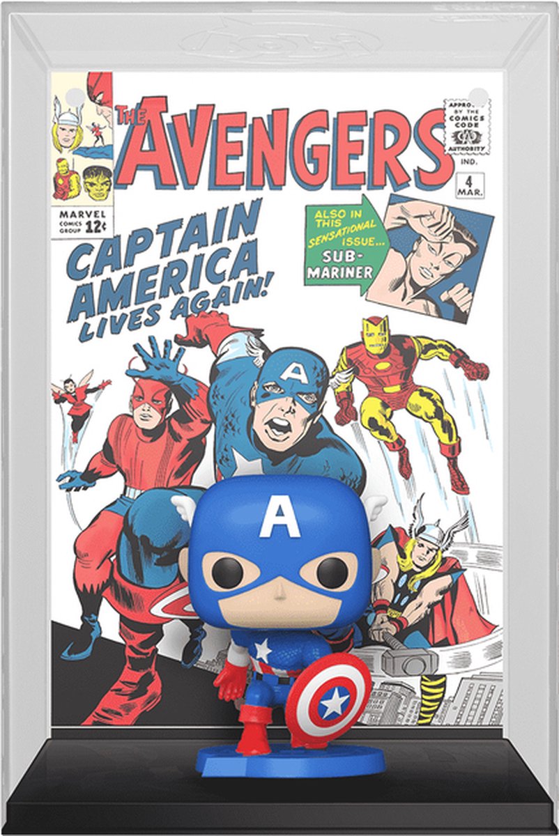 ¡Funko pop! portadas comic marvel - capitan america #27