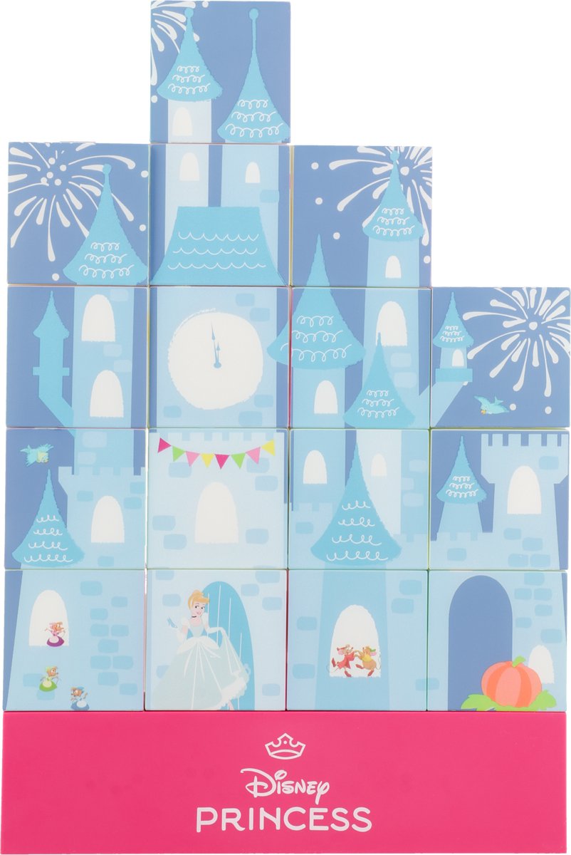 Paladone Disney Princess Castle Light - Lampada costruibile con licenza ufficiale con 16 blocchi luminosi -