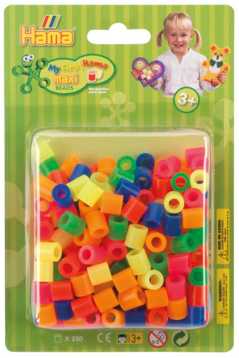 Hama Iron Beads Maxi Neon Mix (51), 250 °.